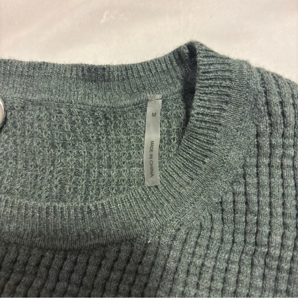 Margaret O'Leary Sage Textured Long Sleeve Tee - Picture 6 of 7